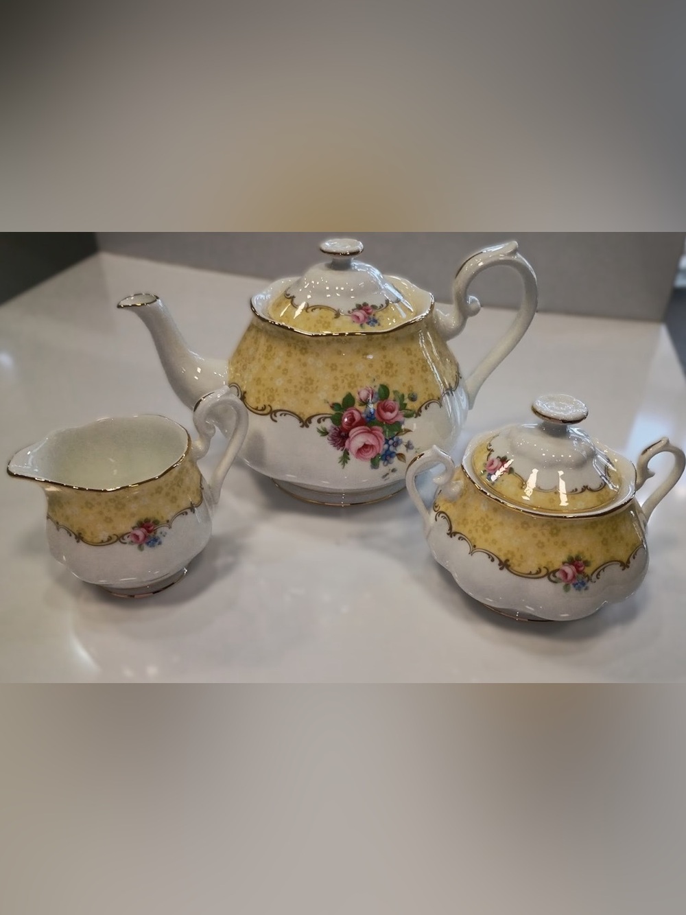 Royal Albert 100 Years  Bouquet Bone China 3-Piece Set, NEW